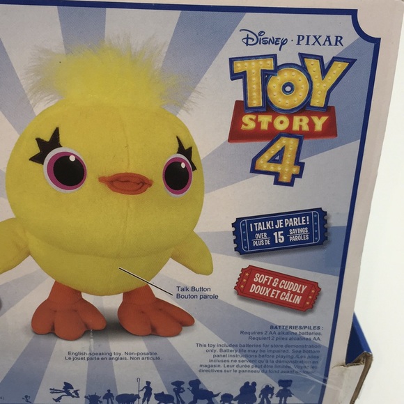 Disney Pixar Toy Story 4 Ducky Talking Soft Plush Stuffed Animal Duck - Picture 9 of 12